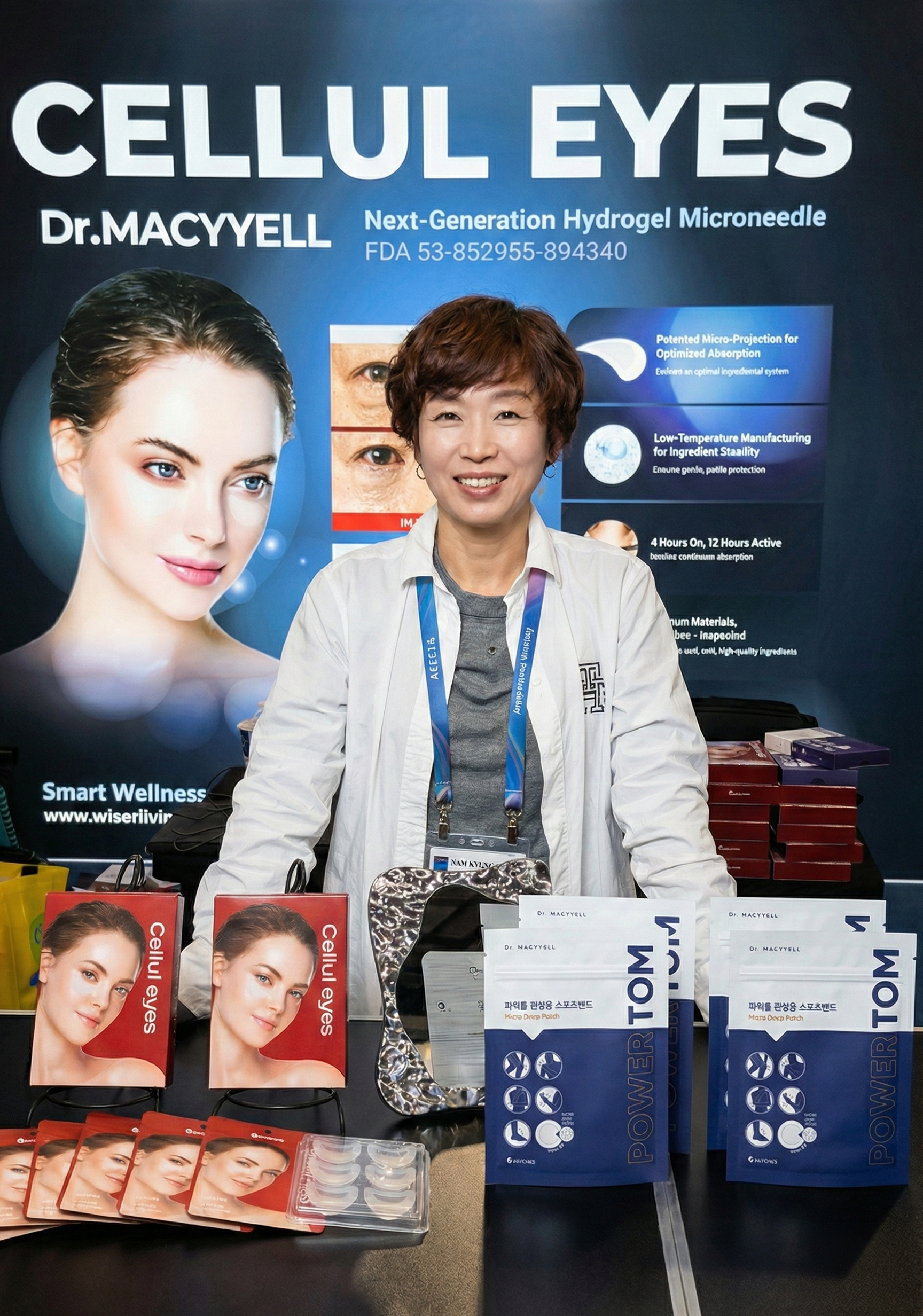 ANDMADE CEO presenting microneedle technology at CES 2026